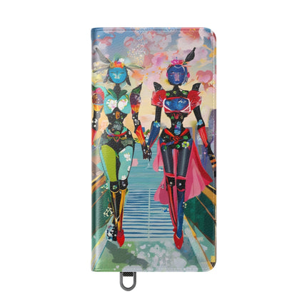 🤖🌆 Cyber Punk Robot Models Flip Case – Futuristic Fashion & Neon Elegance
