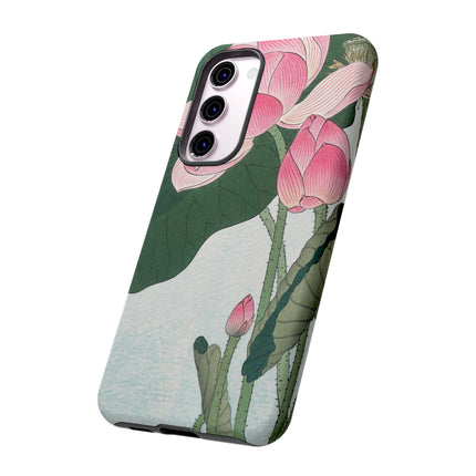 Blooming Lotus Flowers by Ohara Koson Phone Cases