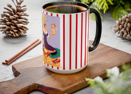Art Deco Christmas Colorful Mugs (11oz, 15oz)