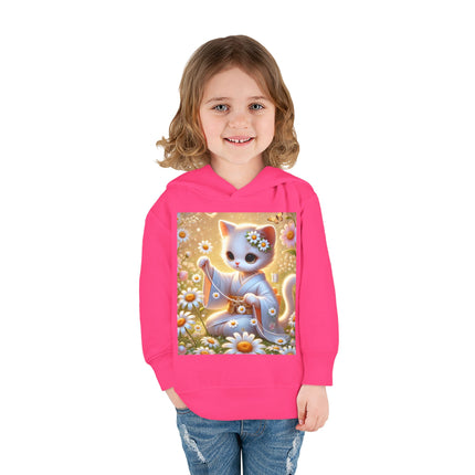 Daisy Chain Whimsy Toddler Pullover Fleece Hoodie