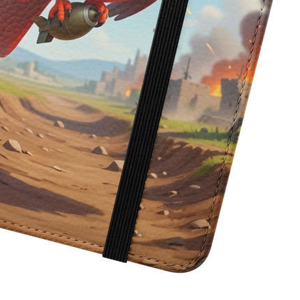 🐦✈️ The Cardinal Dive Bomber Flip Case – Bold Flight & Fearless Adventure