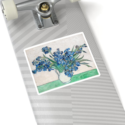 Irises by Vincent Van Gogh Kiss-Cut Stickers (4 Sizes)
