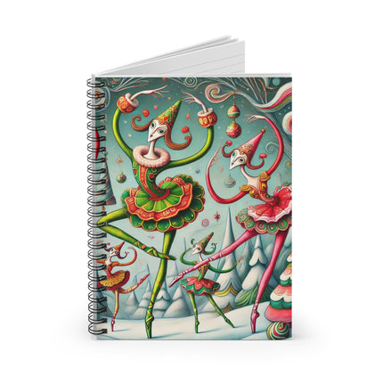 Christmas Ballet of the Absurd Spiral Notebook - Ruled Line