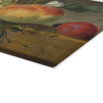 Fruit Still Life by Jan Van Huysum Glass Cutting Board