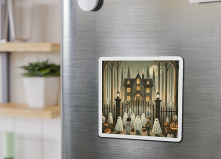 Ghostly Welcome – A Halloween Night Die-Cut Magnets (3 Sizes)