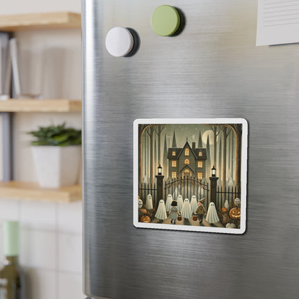 Ghostly Welcome – A Halloween Night Die-Cut Magnets (3 Sizes)