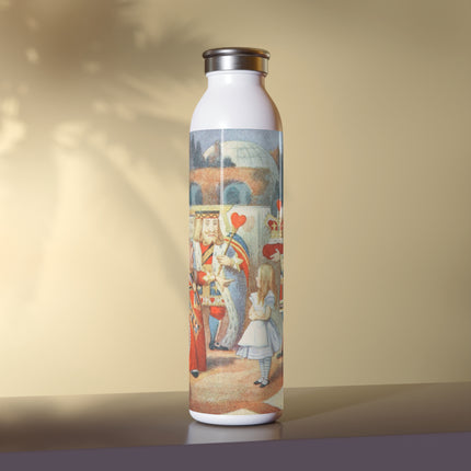 Off with her head! Off with— by Sir John Tenniel Slim Water Bottle