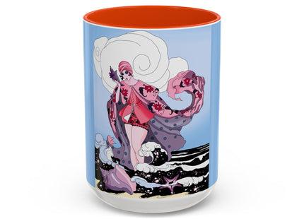 Goddess of the Swirling Sea Colorful Mugs (11oz, 15oz)