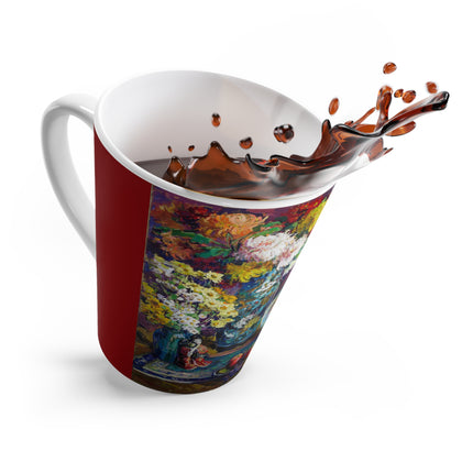 Fish, Fruits, and Flowers by Kathryn E. Cherry Latte Mug