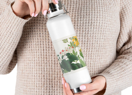 Clerodendrum & Rudbeckia by Tanigami Kônan Copper Vacuum Insulated Bottle, 22oz