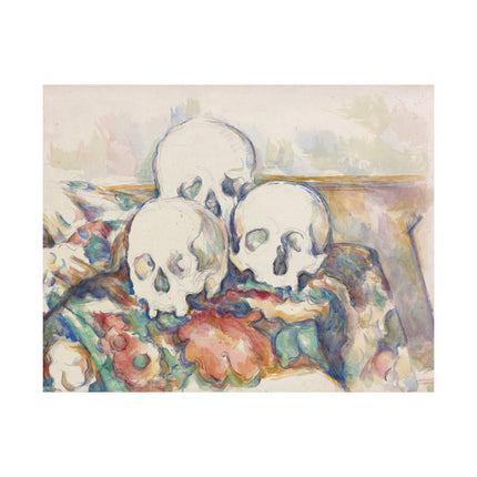 The Three Skulls by Paul Cézanne Matte Horizontal Posters