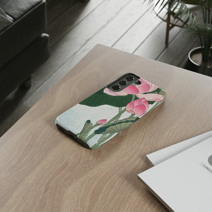 Blooming Lotus Flowers by Ohara Koson Phone Cases