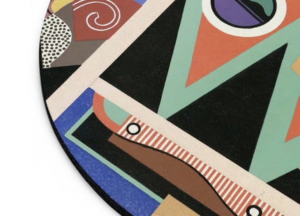 Collection decors et couleurs Pl.03 by Georges Valmiers Mouse Pad, Round and Rectangle