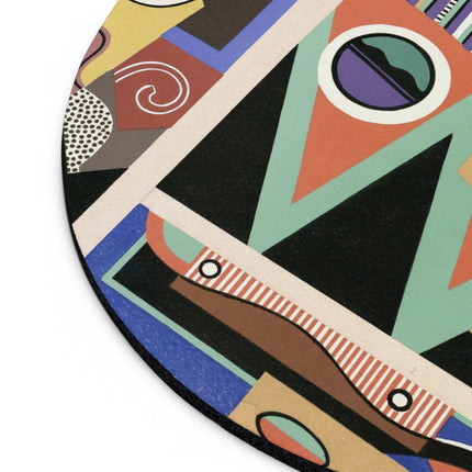 Collection decors et couleurs Pl.03 by Georges Valmiers Mouse Pad, Round and Rectangle