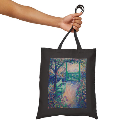 The Artist’s Garden (The Green Chair) by Theodore Earl Butler Cotton Canvas Tote Bag