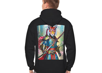 Cyberpunk Samurai Tiger – Heavy Blend™ Hooded Sweatshirt