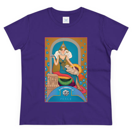 April & Diamond (from the Gem Series) by Sofia Chiostri Women's Midweight Cotton Tee