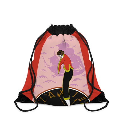 Woman Waiting for her Beloved at 1:59 Drawstring Bag