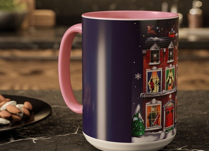 A Christmas Eve Celebration Colorful Mugs (11oz, 15oz)