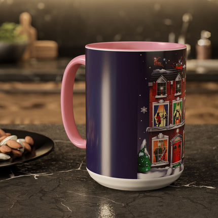 A Christmas Eve Celebration Colorful Mugs (11oz, 15oz)