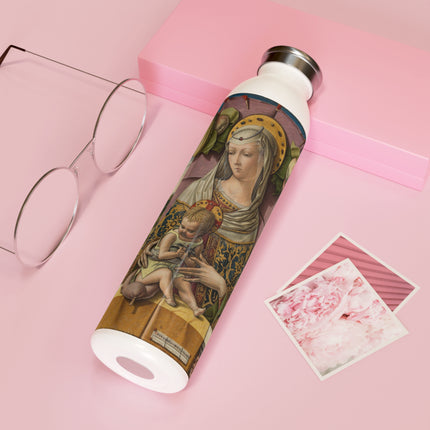 Madonna and Child by Carlo Crivelli Slim Water Bottle