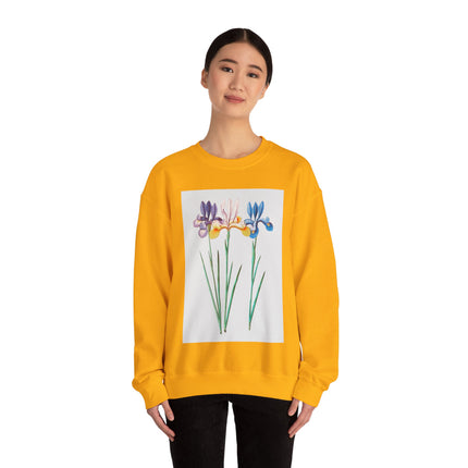 Blue Iris by Anselmus Boëtius de Boodt Heavy Blend™ Crewneck Sweatshirt