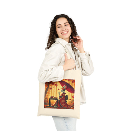 Theatrical Harvest Rabbit Cotton Canvas Tote Bag