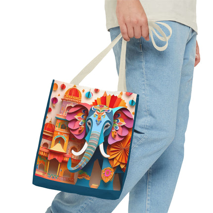 Elephant at an Autumn Festival Tote Bag (AOP)