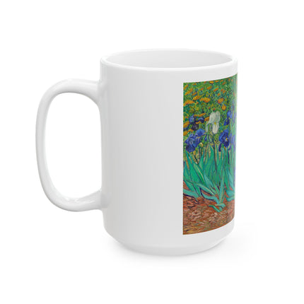 Irises by Vincent Van Gogh Ceramic Mug (11oz, 15oz)