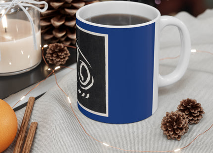 December (Cat Lying) by Anna Julia de Graag Ceramic Mug 11oz