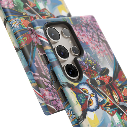 Cyberpunk Samurai Owl Phone Cases