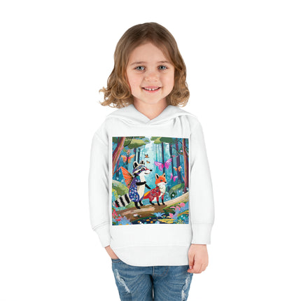 Whimsical Woodland Toddler Pullover Fleece Hoodie