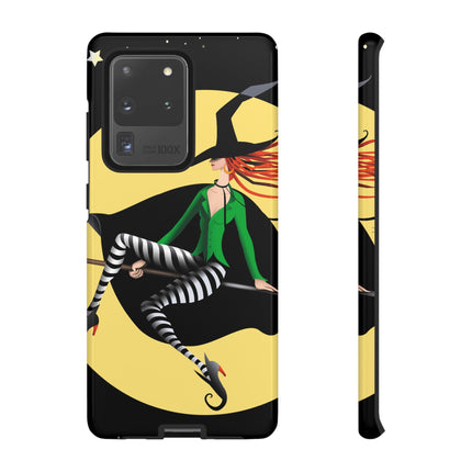 A Witch’s Moonlit Flight Phone Cases