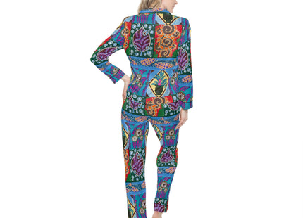 Floral Design by Emile-Alain Séguy Women's Satin Pajamas (AOP)