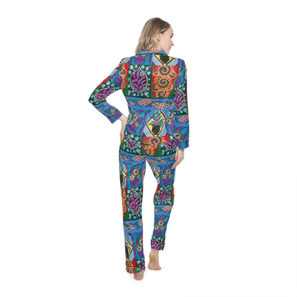 Floral Design by Emile-Alain Séguy Women's Satin Pajamas (AOP)