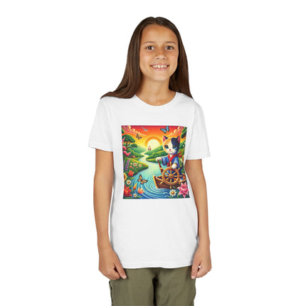 Sailor Kitten’s River Adventure Youth Short Sleeve Tee