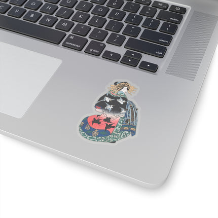 Japanese Woman by Keisai Eisen Kiss-Cut Stickers (4 Sizes)