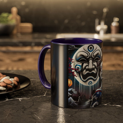 Geisha’s Black Ink Tears Colorful Mugs (11oz, 15oz)