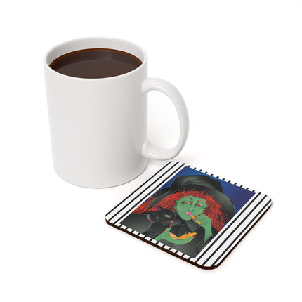 Mirror, Mirror A Witch's Touch Cork Back Coaster