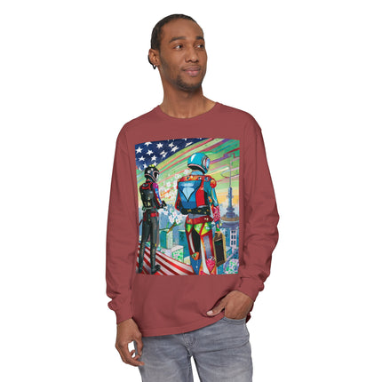 NSA Cyber Punk Computer Hacking Team Long Sleeve T-Shirt
