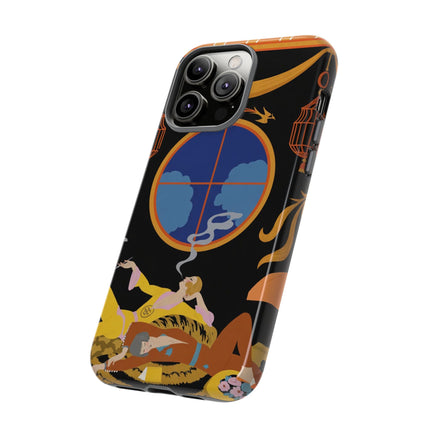 Art Deco Lounge Phone Case – Opulent Smoke & Timeless Glamour