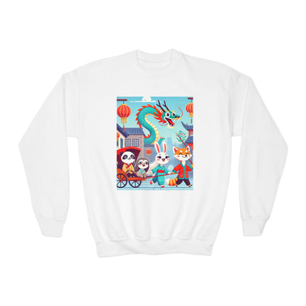 The Little Dragon and Friends Youth Crewneck Sweatshirt – Friendship, Adventure & Playful Charm