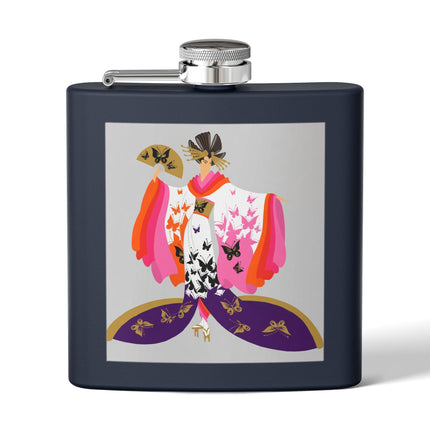Butterfly Kimono Flask – Elegant Japanese Fantasy & Whimsical Grace