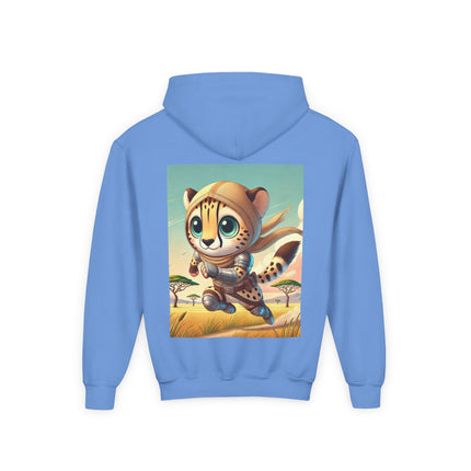 Swift Cheetah Youth Hooded Sweatshirt – Speed, Energy & Bold Adventure