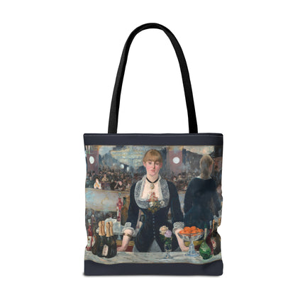 A Bar at the Folies-Bergère by Edouard Manet Tote Bag (AOP)