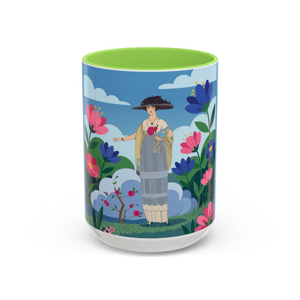 Garden Of New Beginnings Colorful Mugs – Art Deco Floral Elegance