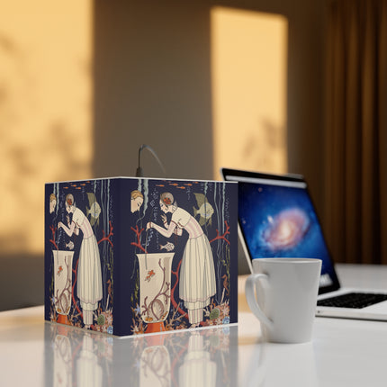The Dazzling Little Fish by George Barbier Light Cube Lamp