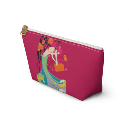 Mermaid Dive Cosmetic Bag – Vibrant Waves & Playful Charm