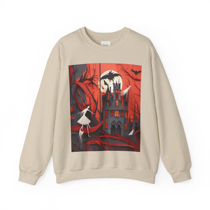 Halloween Night Scene Unisex Heavy Blend™ Crewneck Sweatshirt