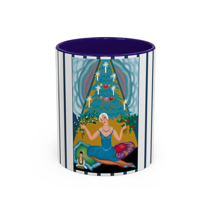 Art Deco Christmas Elegance Colorful Mugs (11oz, 15oz)